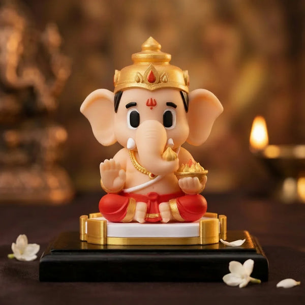 Cute Vinayagar Miniature Idol – Toon Edition